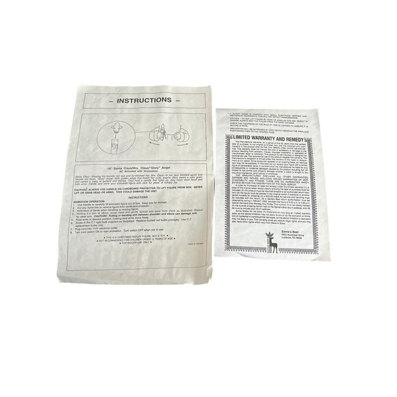 Vintage Rare Woolworth Animated Illuminated 24" Angel Motionette in Original Box - Picture 12 of 12